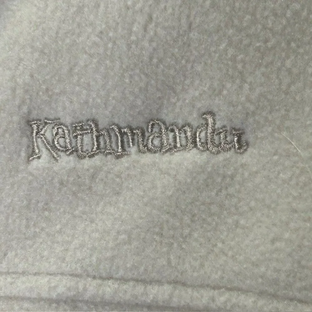 Kathmandu Polartech Climate Control Y2K Men M Tan Black Trim Zip Up Fleece Vest